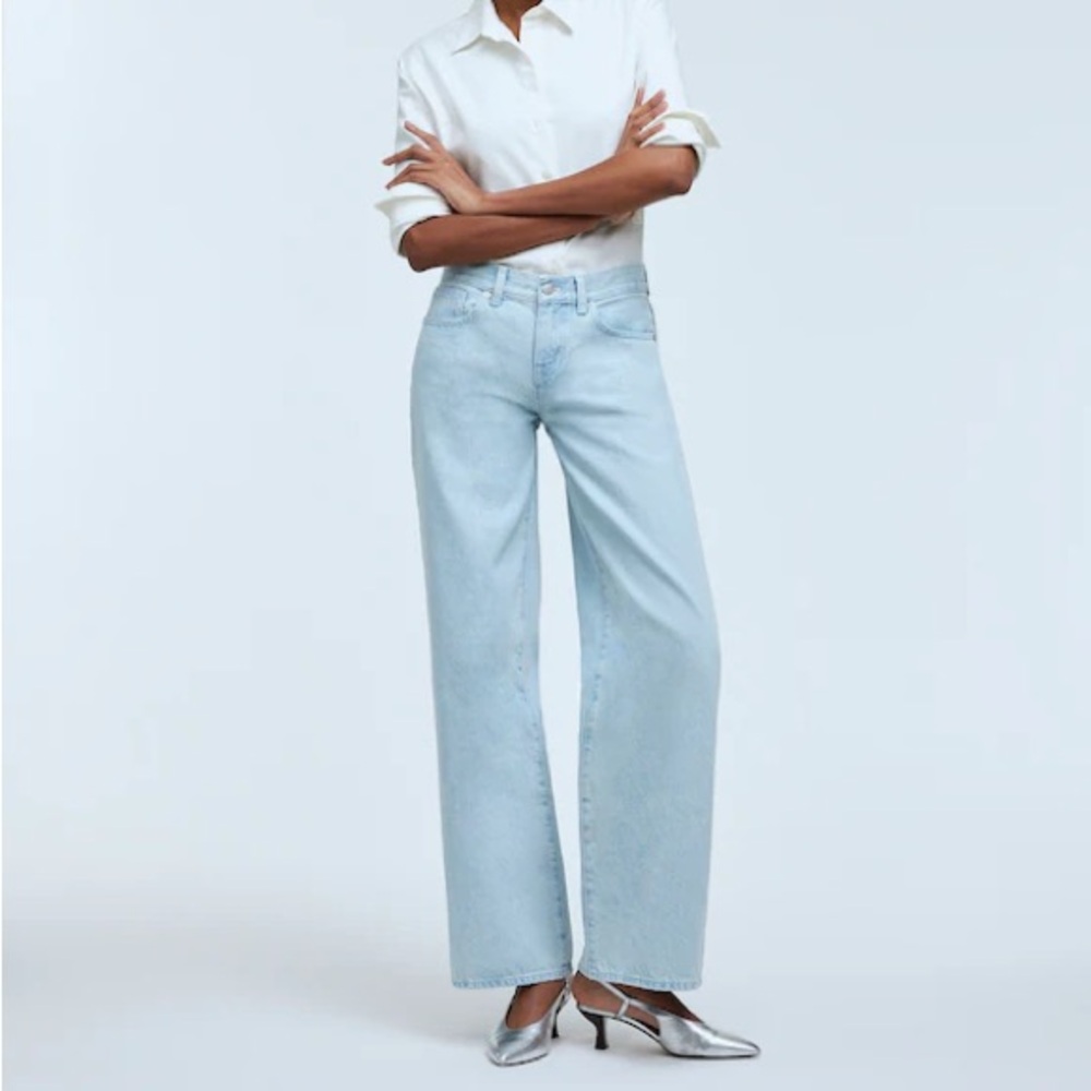 Madewell Light Blue Flare & Wide Leg Jeans